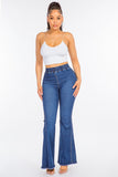 Load image into Gallery viewer, American Bazi High Waist Curvy Flare Jeans