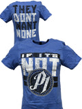 Load image into Gallery viewer, AJ Styles If It&#39;s Not P1 They Don&#39;t Want None Mens Blue T-shirt