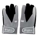 Load image into Gallery viewer, AJ Styles P1 Logo Replica Fight Gloves Gray by AJ Styles | Extreme Wrestling Shirts