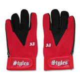 Load image into Gallery viewer, AJ Styles P1 Logo Replica Fight Gloves Red by AJ Styles | Extreme Wrestling Shirts