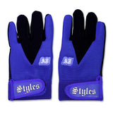 Load image into Gallery viewer, AJ Styles P1 Logo Replica Fight Gloves Royal Blue by AJ Styles | Extreme Wrestling Shirts