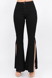 Load image into Gallery viewer, American Bazi Side Slit Flare Jeans